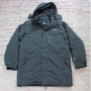 Men's TRESPASS Winter Jacket Insulated Gray Size S